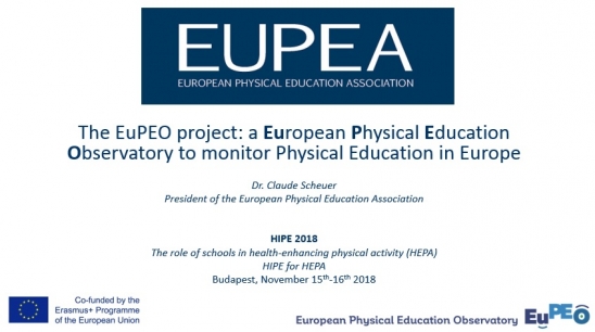 Biannual International Conference on Quality Physical Education (HIPE), Budapest, 15-16 November